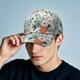 thumbnail image 6 of Vintage Wildflower Baseball Cap – Floral Botanical Dad Hat with Artistic Watercolor Flower Pattern, Romantic Bright Colorful Bloom Design, Comfortable Snapback, 6 of 7