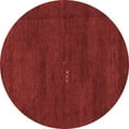 thumbnail image 1 of Ahgly Company Machine Washable Indoor Round Abstract Red Modern Area Rugs, 8' Round, 1 of 4