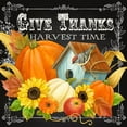thumbnail image 2 of Maday, Jane 15x15 Black Ornate Wood Framed with Double Matting Museum Art Print Titled - Harvest Greetings II, 2 of 4