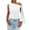 White, variant on Women'S Ruched One Off the Shoulder Tank Tops Asymmetrical Neck Tie Shoulder Going Out Top