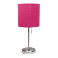 thumbnail image 1 of LimeLights Stick Lamp with USB charging port and Fabric Shade, 1 of 8