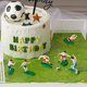 thumbnail image 5 of 1 juego de decoraciones para tartas de cumpleaños de fútbol, adornos para tartas con temática deportiva, decoraciones para tartas de fútbol, 5 of 6