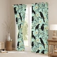 thumbnail image 3 of Erosebridal Black Crow Blackout Curtains Set of 2 (52x84 Each),Cute Daisy Rustic Flower Window Curtains For Boys Teens, 3 of 7