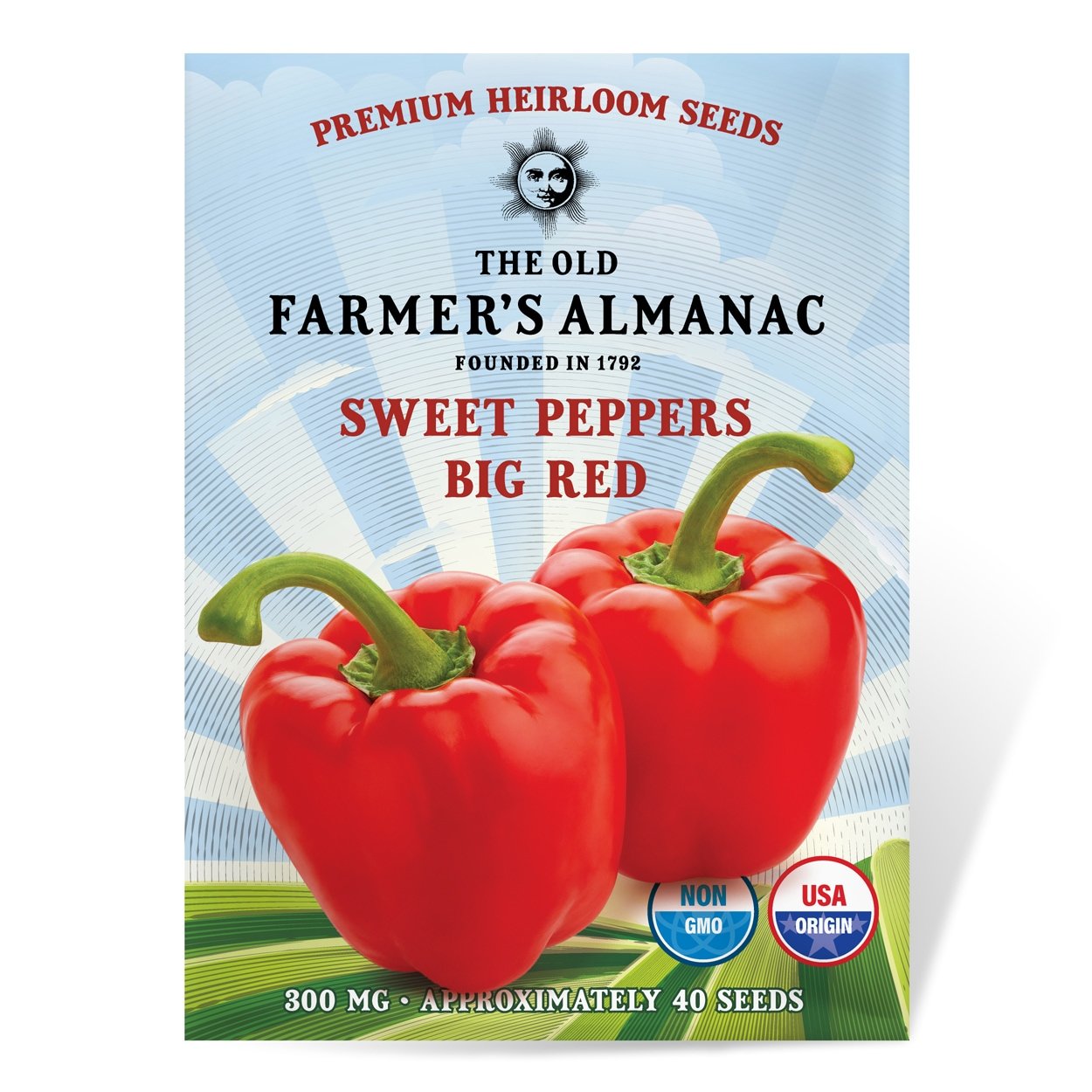 Sweet Peppers 30 Seeds of Red Marconi