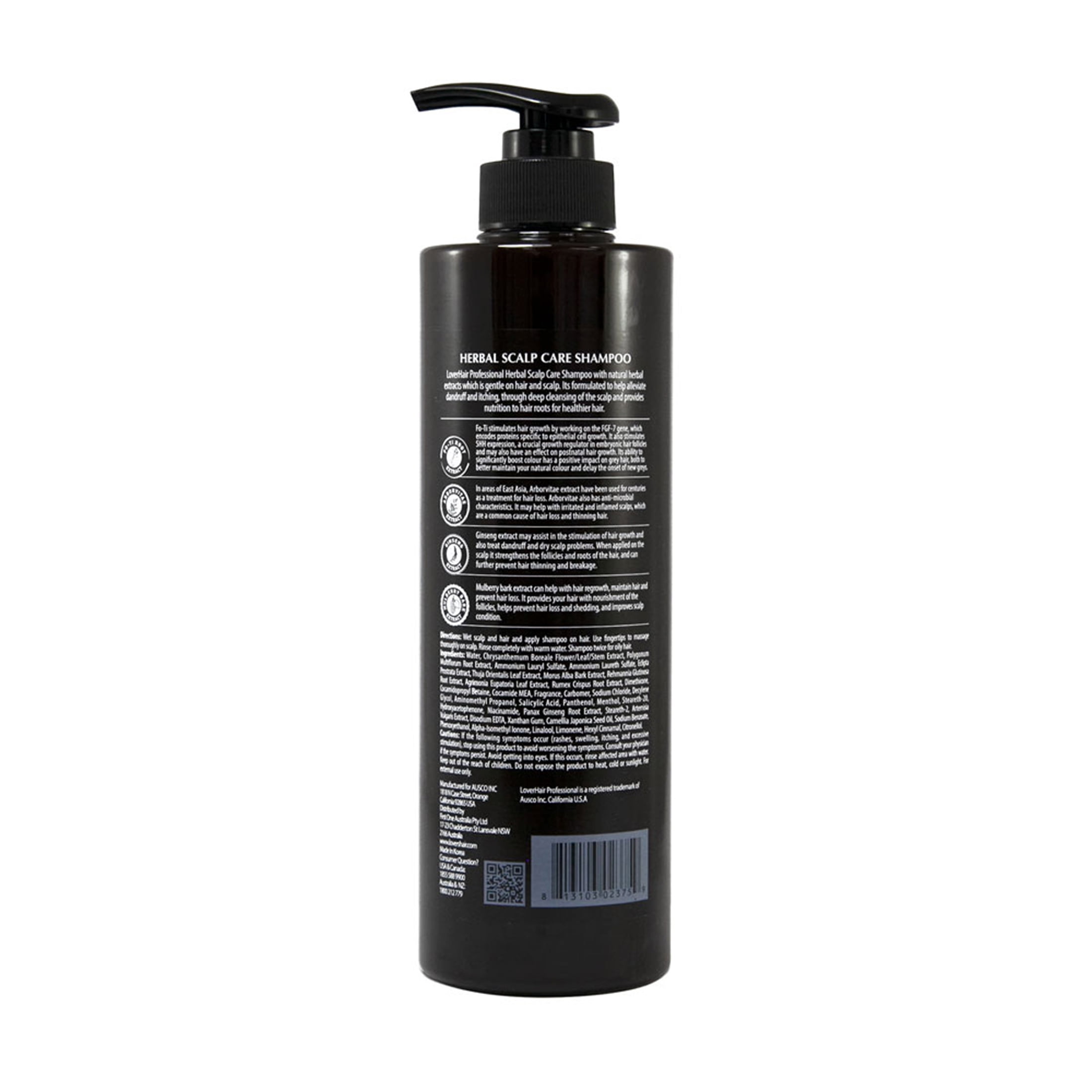 (2 pack) LoverHair Professional HERBAL Scalp Care 20.3 oz (600ml) - Shampoo