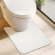 thumbnail image 1 of Alfombra de baño Bosap en forma de U, 20 x 24 cm, color blanco, 1 of 6