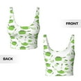 thumbnail image 5 of Fotbe Kitchen Utensiles Cooking Pots Pattern Womens' Sports Bra Longline Wirefree Padded with Medium Support Sports Moisture-Wicking Workou Vest,Tank Top-, 5 of 7