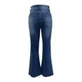 thumbnail image 7 of ABATAB Flare Legging Jeans for Women Stretchy High Waist Bell Bottom Jeans Bootcut Trendy Denim Trousers with Pockets, 7 of 7
