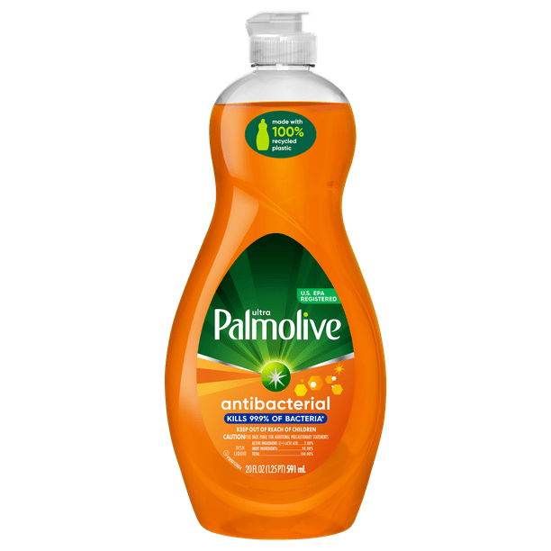 Palmolive Ultra Antibacterial Liquid Dish Soap, Orange Scent, 20 fl oz
