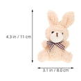 thumbnail image 3 of llaveros de conejo de peluche, llaveros de conejo de dibujos animados, llavero de peluche, colgante de conejito para mochila, mini colgante, 3 of 6