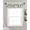 thumbnail image 3 of Sage Green Pumpkins Kitchen Valances for Windows Farmhouse Linen Window Valance Curtain for Living Room Window Treatment Fall Thanksgiving Floral Farmhouse Valance Rod Pocket Topper, 54 x 18 Inch, 3 of 6
