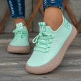 thumbnail image 2 of Women's Mesh Lace Up Platform Casual Walking Shoes Breathable Comfortable Thick Sole Sneakers Lightweight Daily Commute Outdoor Athletic Footwear, 2 of 9