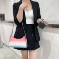 thumbnail image 3 of Bolsa Moda mujer cocodrilo patrón gradiente PU axila bolso bolsos (rosa) Tmvgtek Para estrenar, 3 of 9