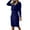 Blue, variant on ICHUANYI Women's Trendy 2 Piece Skirts Outfits Long Sleeve Knit Pullover Sweater Dresses Set Fall Winter Clothing