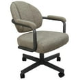 thumbnail image 2 of 4 - Swivel Metal Dining Caster Chair M-70 - Hemsath Driftwood - Grey, 2 of 3