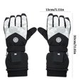 thumbnail image 5 of AuroraX Usb Heated Gloves with Digital Display Warm Thermal Fleece Lined Winter Gloves Women Men Insulated Glove with Long Wrist Cuff Long-Lasting Outdoor Hand Warmers, 5 of 6