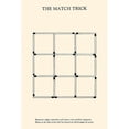 thumbnail image 3 of Retromagic 13x18 Black Modern Framed Museum Art Print Titled - The Match Trick - Two Perfect Squares, 3 of 5