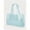Blue, variant on Women's Jelly Tote Bag, Blue Glitter Transparent PVC Shoulder Bag, Waterproof Clear Tote Purse for Beach, Pool, Shopping, Work, Travel, Reusable Handbag, 1 Pack