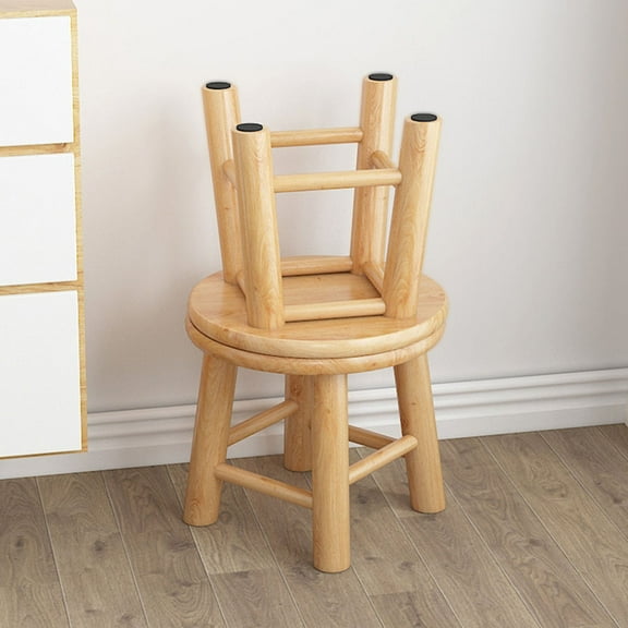 CIMAXIC 1Set Stool Step Stool for Kids Non Slip Surface Oak Wood Multi Purpose Use Portable Stool