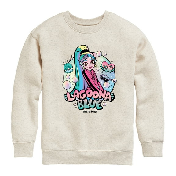 Monster High - Lagoona Blue Bubbles - Toddler And Youth Crewneck Fleece Sweatshirt