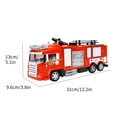 thumbnail image 3 of Remote Control Fire Truck Toy, 2WD RC Firetruck with LED Lights and Siren, Rechargeable Battery Included, Realistic Fire Engine Toy for 5-6 Years, 3 of 9