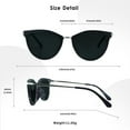 thumbnail image 4 of LifeArt 2 Pack Vintage Round Sunglasses for Men and Women UV400 Protection Outdoor Shades with Purple+Colorful +2.75 Magnification Frame, 4 of 6
