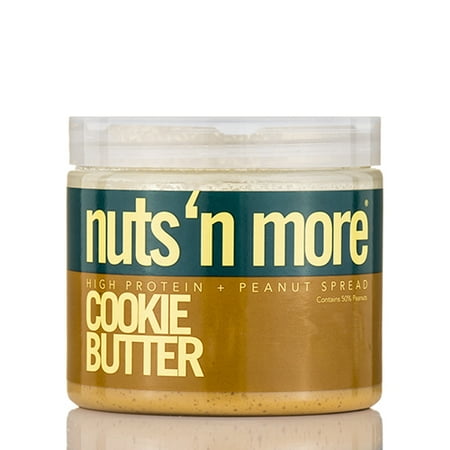 Nuts 'N More Cookie Butter High Protein Peanut Spread - 16 oz (454 Grams) by