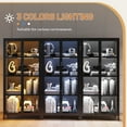 thumbnail image 3 of Eltean 63"H Glass Display Cabinet, 4 Tiers Curio Display Cabinet with 3 Colors LED Sensor Light,Display Cabinet for Collectible with 3 Adjustable Shelves for Living Room, Bedroom, Office, 3 of 8