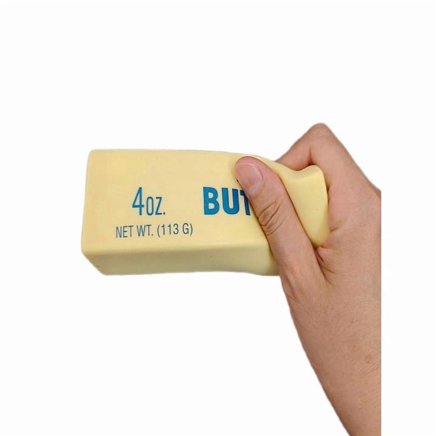 1PC Slow Rising Squishing Butter Stick, Sticky Butter Sticks Squeeze Toys, Realistic Food Squishies Fidget Toys for Decompression Anxiety Relaxation
