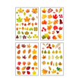 thumbnail image 2 of Kearding 4 hojas de pegatinas para ventana, calcomanías de hojas impresas, pegatina de vidrio de PVC para el hogar, puerta de Acción de Decoración del hogar, 2 of 6