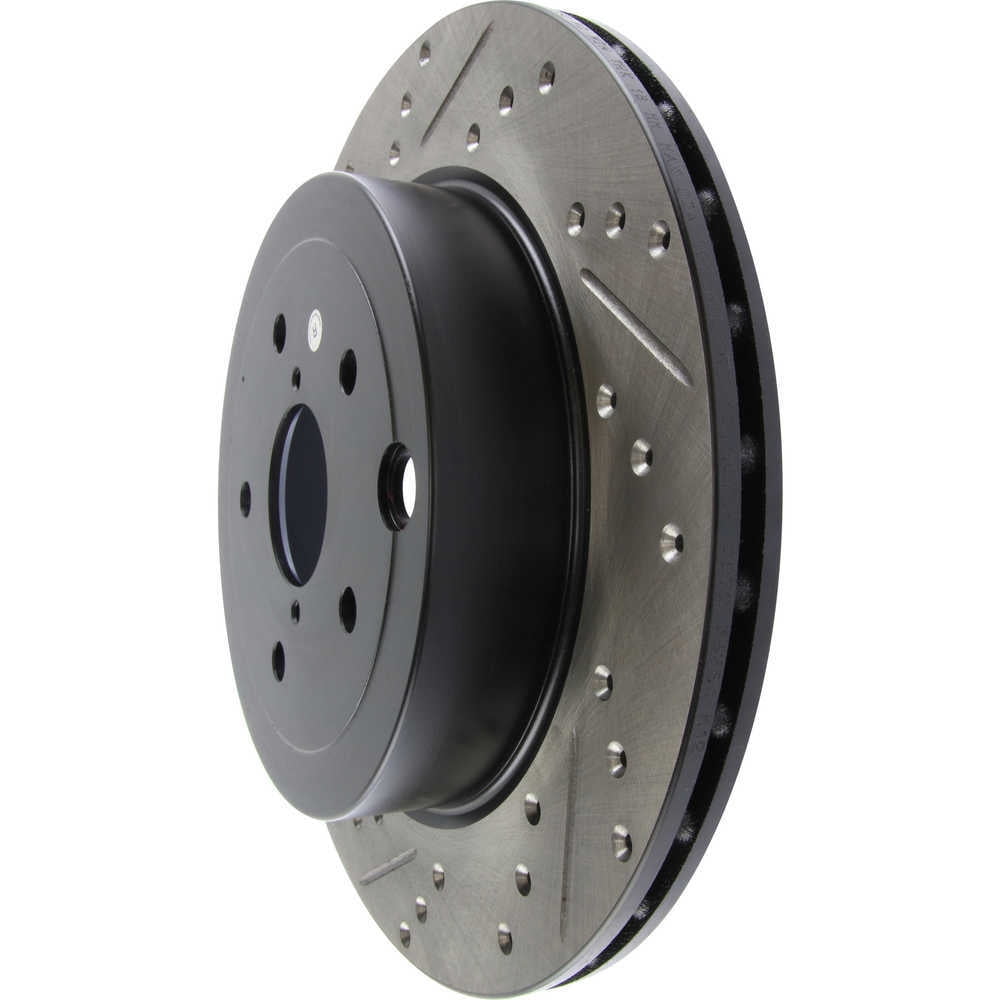 StopTech 08+ Subaru STI (Will Not Fit 05-07) Slotted & Drilled Sport Brake Rotor Fits select: 2015-2017 SUBARU WRX, 2017 SUBARU BRZ