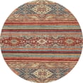 thumbnail image 1 of Ahgly Company Indoor Round Abstract Camel Brown Abstract Area Rugs, 5' Round, 1 of 6