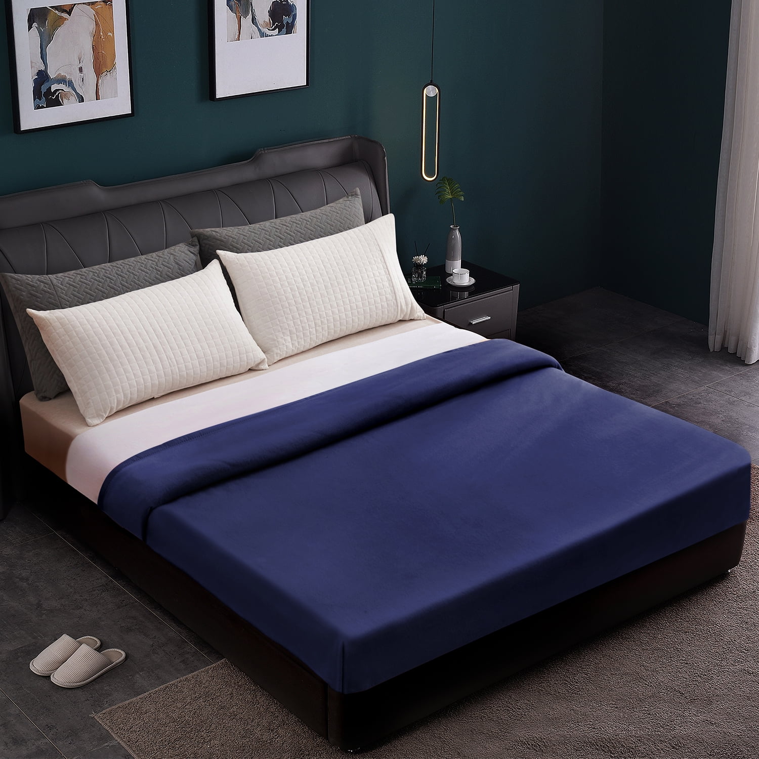 JML Cozy Soft Fleece Bed Blanket With Satin Binding Edges,Twin Blanket for Couch & Sofa,60"x80"