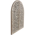 thumbnail image 5 of DecMode Brown Wooden Handmade Arched Floral Wall Decor with Intricate Carvings (2 Count), 5 of 8