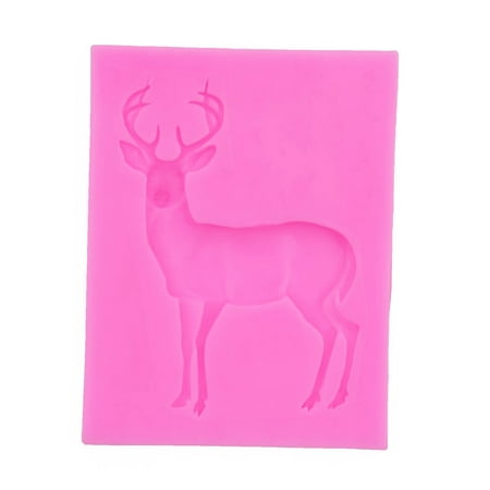 

BOSTEY Christmas Deer Silicone Mould Fondant Cake Chocolate Cookie Decorating Mould Cake Tools