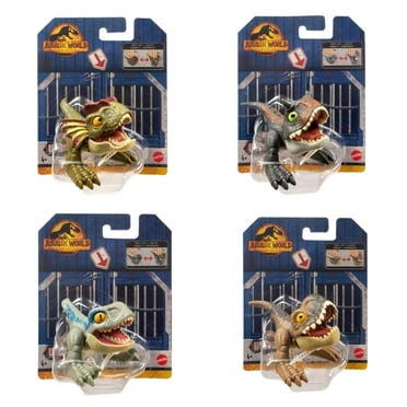 Jurassic World , 5 Pack Minis 2, Dinosauri giocattolo per bambini dai 3 anni in poi
