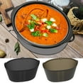 thumbnail image 4 of MesaSe 2 Pcs Doublures en Silicone pour Mijoteuse Conviennent aux Casseroles Ovales de 6-7 Pintes Réutilisables Étanches Séparateur de Mijoteuse Doublure Résistante à la Chaleur Séparateur de Mijoteuse Doublure de Cuisson avec Poignées pour Cuisine Ovale, 4 of 10