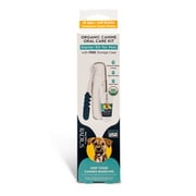 RADIUS Complete Dog Organic Dental Care Kit, All Ages (1Toothbrush, 0.8oz Toothpaste, 1 Case)