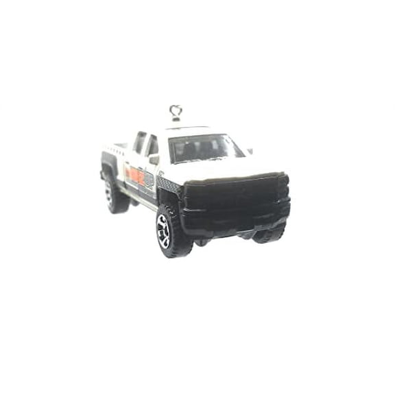 Christmas Ornament for 2014 Chevy Silverado 1500 Elevator Service Truck White