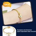 thumbnail image 2 of Guardurnaity de acero inoxidable para mujer, reemplazo decorativo portátil, hilo galvanizado, brazalete ajustable, adorno de joyería Ropa, zapatos y accesorios Miscelánea Letra K Guardurnaity AP018595-02, 2 of 6