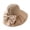 Khaki, variant on QASIEATN Womens Cozy Bucket Hats Women's Wide Brim Sun Hat with Bowknot Brim Foldable Travel Hat Adjustable Summer Fall Fashion Accessories