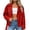 Red, variant on Zynoxe Womens Faux Leather Moto Jacket Trendy Windproof Lapel Zip Up Drop Shoulder PU Coat with Multi Zipper Pockets Fall Street Punk Casual Outerwear Black S