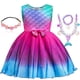 thumbnail image 4 of TSBB E98 Sirena Cosplay Disfraz Para Niñas Maquillaje Ropa De Fiesta Niños Halloween Princesa Ariel Vestir Traje De Los Vestido De, 4 of 4