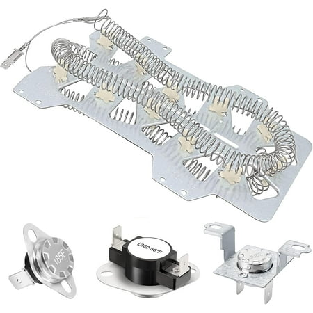 TekDeals DC47-00019A Dryer Heating Element with DC47-00018A DC96-00887A DC47-00016A fit for Samsung