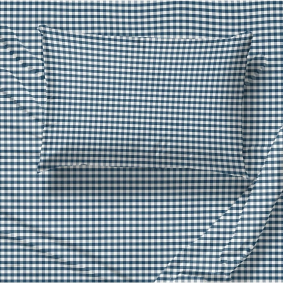 Saturday Park Gingham 100% Organic Kids' Cotton Sheet Set