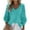 Sky Blue, variant on Oksale Waffle Knit Shirts for Women Loose Long Sleeve Plus Size Tops Casual V Neck Classic Fashion Clothing Black M
