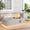 Grey, variant on Vornel 42" Propane Fire Pit Table with LED Light - 50,000 BTU with Wind Guard (Light Brown/Deer Cutout)