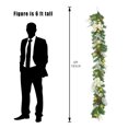 thumbnail image 2 of 6Ft Prelit Christmas Garland with Pine Cones, Bowknot and Berries. Multi-Color LED Lights, Battery Operated Xmas Garland Wreath Decorations for Mantle Stairs Indoor Outdoor, 2 of 7