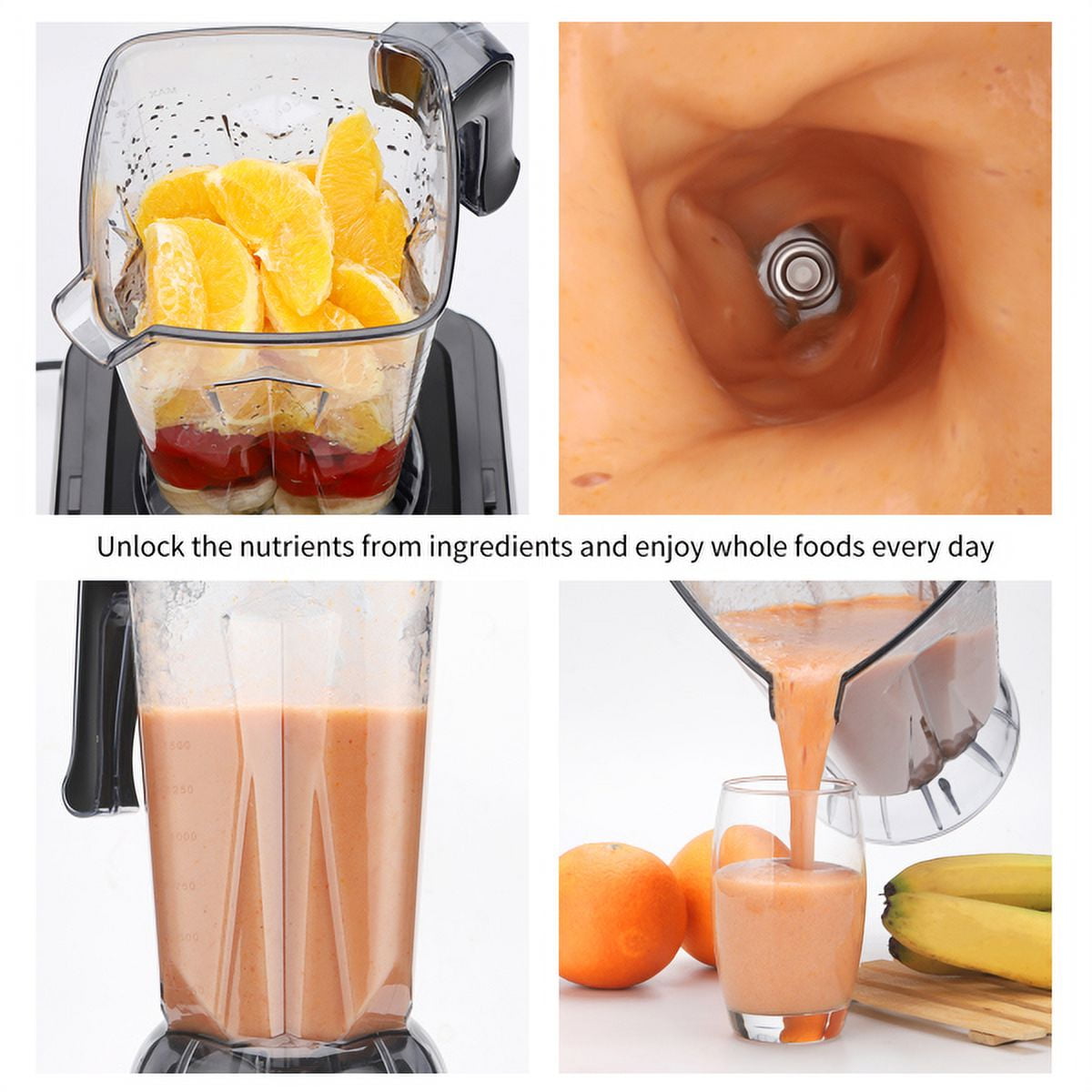 Clearance Sale! Blender Smoothie Maker, 2200W Blender for Shakes with  High-Speed Stainless Countertop, Variable speeds Control, Sharp Blade,  2.5L BPA Free Tritan Container