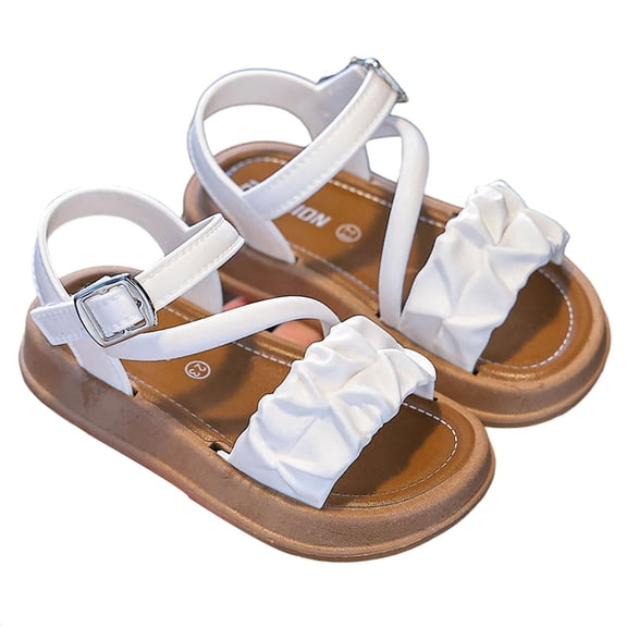 MEZZALL Girls Casual Fashionable Flip Flops With Rubber Soles And Fasteners For Babies Stylish Toddler Shoes